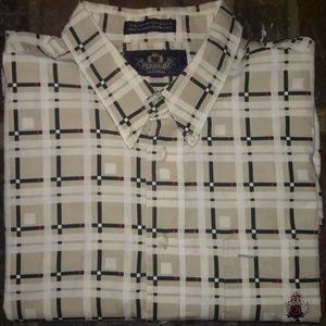 PERRUZO BIG MEN'S XXL LS MULTI-COLORED SHIRT